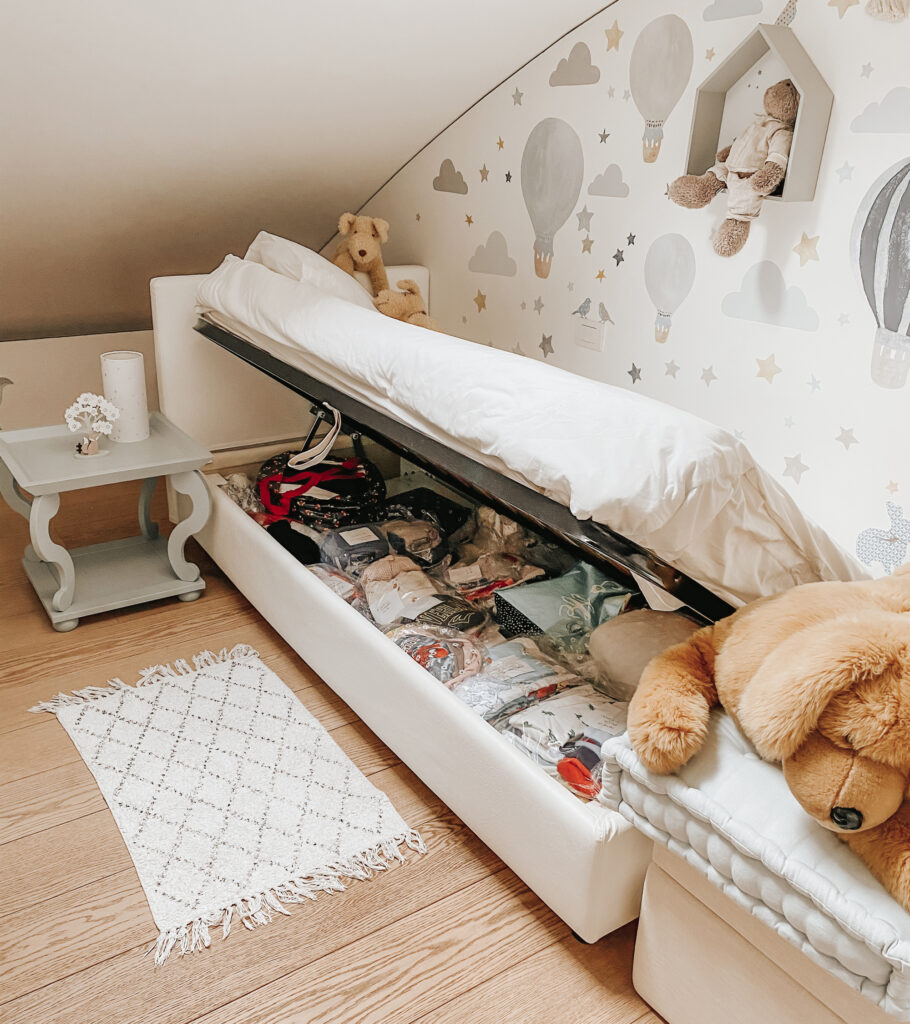 Letto contenitore per bambini