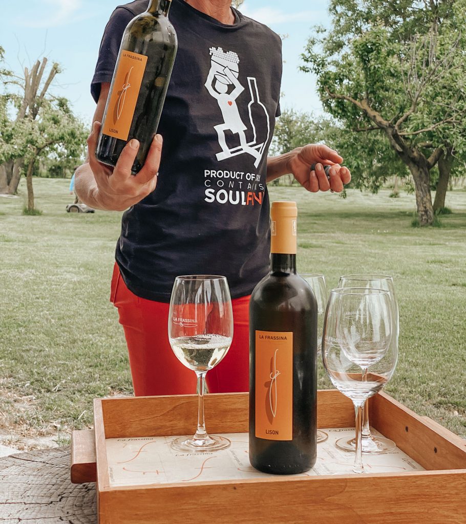 Degustazione vini alla cantina La Frassina