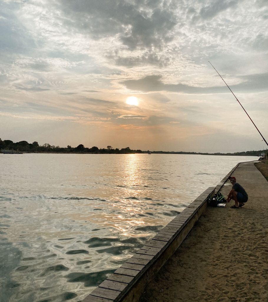 Tramonto sul fiume Tagliamento